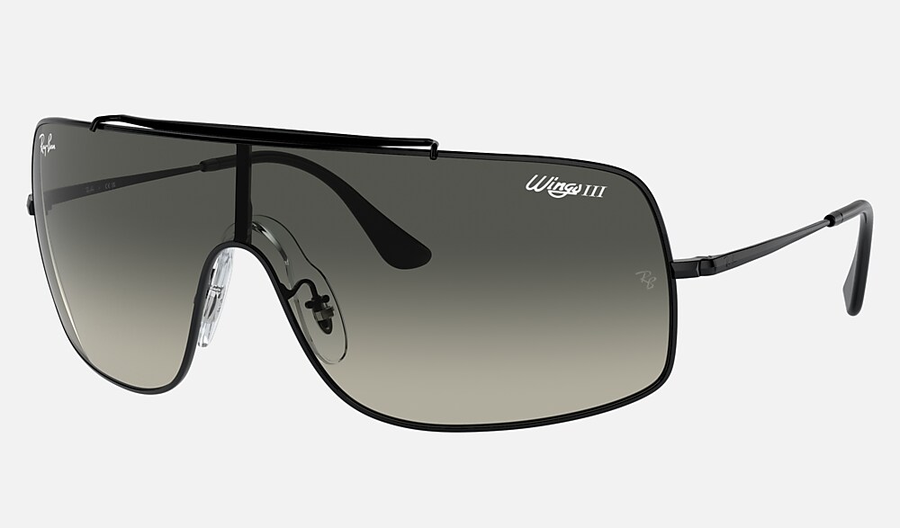 ∵Rey∵ WINGS Sunglasses in Gold and Dark Blue - RB3597 | Ray-Ban®