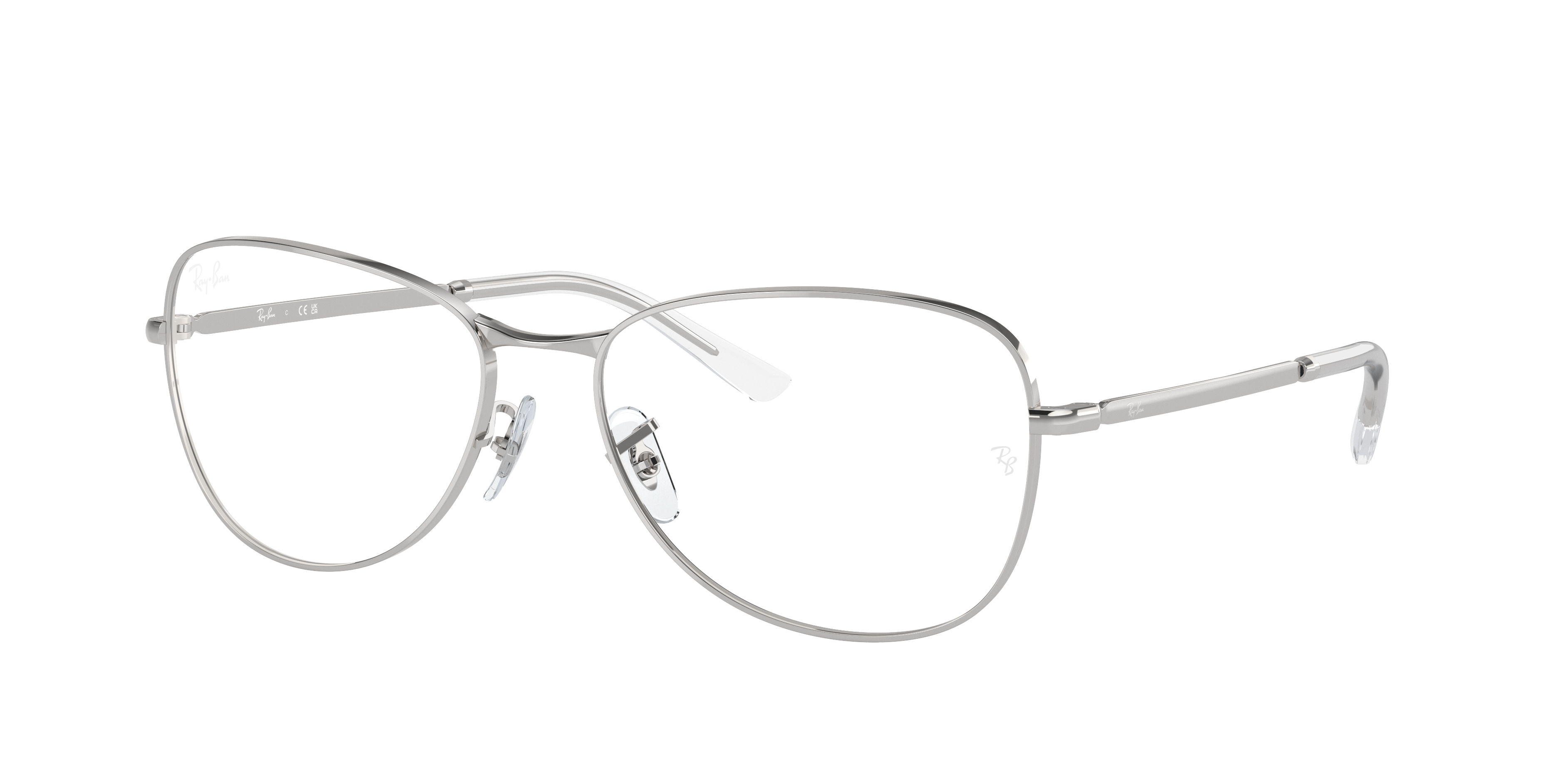 Rb3733v Optics Eyeglasses with Polished Silver Frame - RB3733V | Ray ...