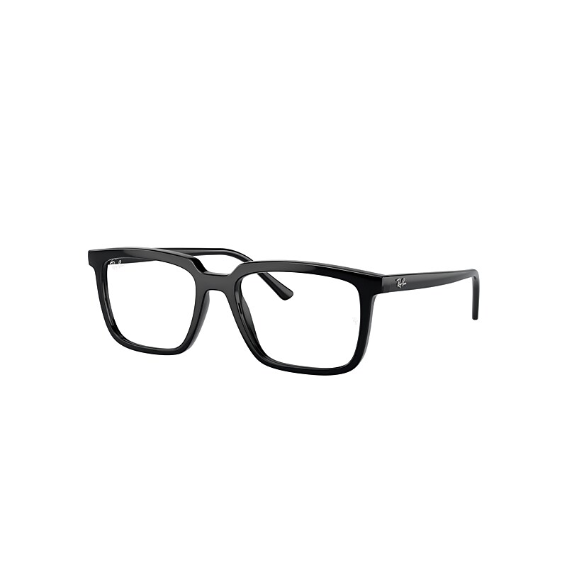 Ray-Ban Alain Optics Eyeglasses Black Frame Clear Lenses Polarized 54-18