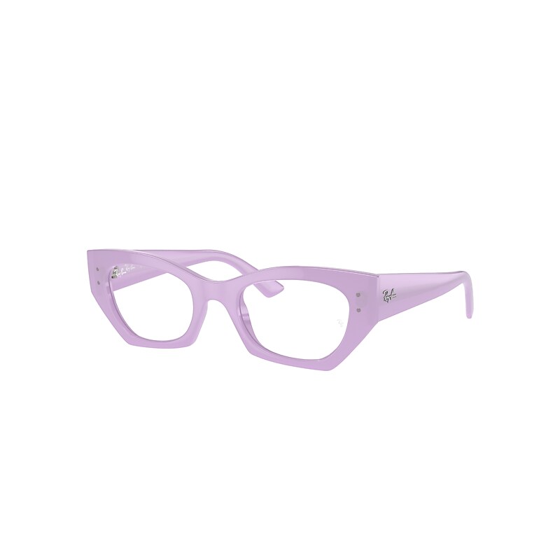 Ray-Ban Zena Optics Bio-based Eyeglasses Lilac Frame Clear Lenses Polarized 49-22