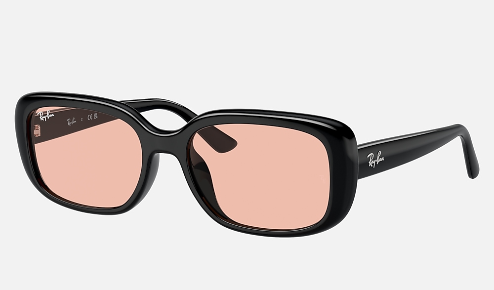 RB4421D BIO-BASED Sunglasses in Black and Dark Pink - RB4421D