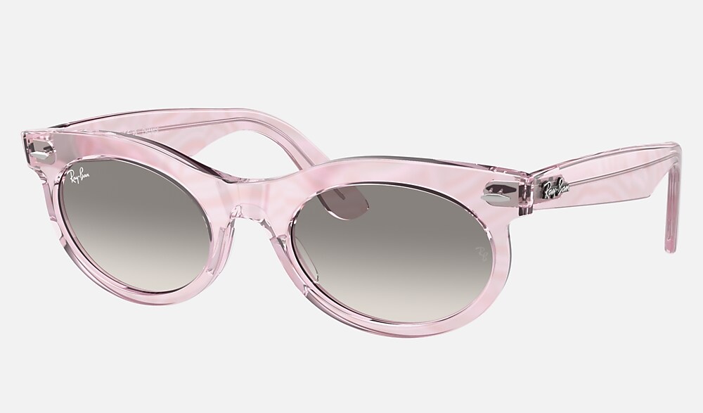WAYFARER OVAL CHANGE Sunglasses in Photo Waves Purple and Clear