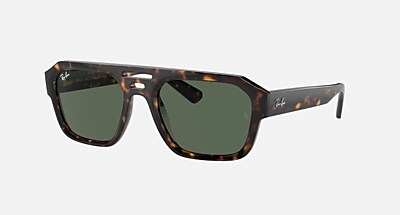 CORRIGAN BIO-BASED Sunglasses in Black and Dark Green