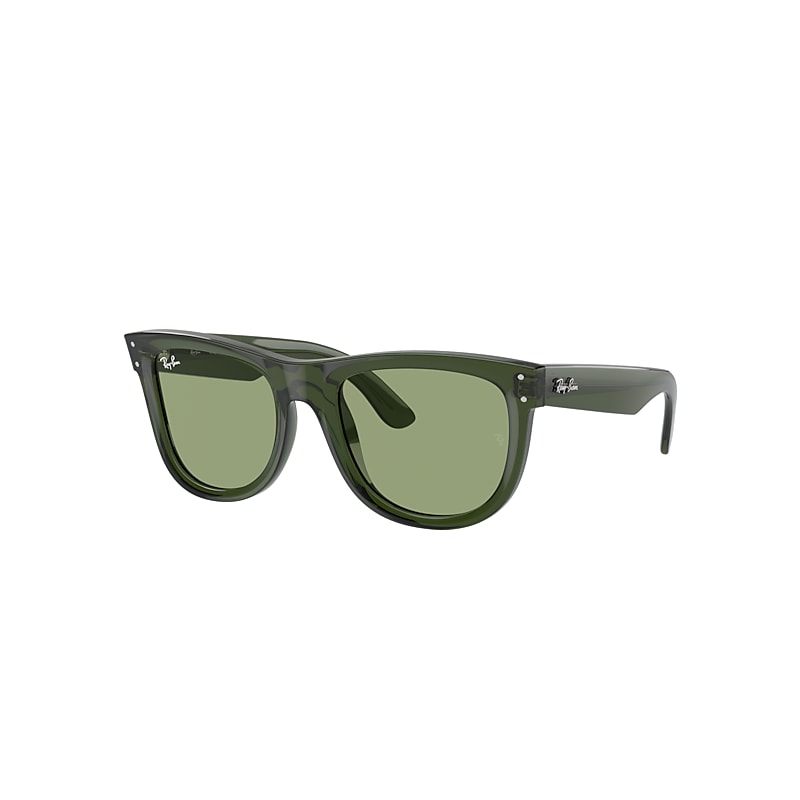 Ray Ban Wayfarer Reverse Limited Sunglasses Transparent Green Frame Green Lenses 50-22