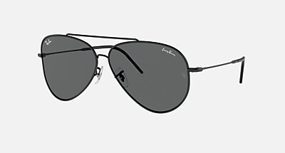LENNY KRAVITZ X AVIATOR REVERSE Sunglasses in Black and Dark Grey