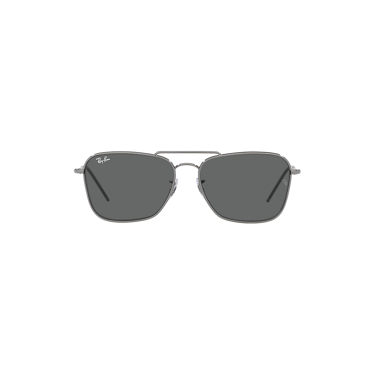 Rayban レイバン RBR0102S-8619 CARAVAN REVERSE サングラス ブラックグレーフレーム 黒灰縁 グレーレンズ rbr0102s-8619 CARAVAN REVERSE Sunglasses in Gunmetal and Dark Grey
