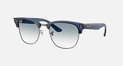CLUBMASTER REVERSE Sunglasses in Transparent Navy Blue On Gunmetal