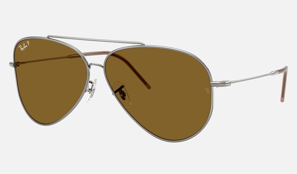 Ray-Ban AVIATOR Reverse★サングラス レイバン AVIATOR REVERSE Sunglasses in Gunmetal and Polar Dark Brown
