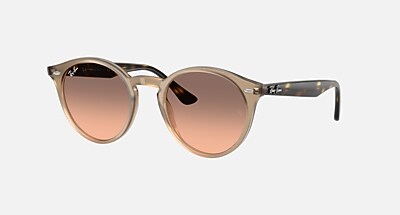 RB2180 Sunglasses in Turtledove and Pink Gradient Grey (49-21