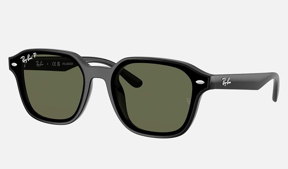 Ray-Ban ORB3958 ブラック グリーンレンズ RB4458D Sunglasses in Black and Dark Green Polarized - RB4458D