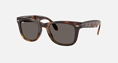 WAYFARER FOLDING CLASSIC Sunglasses in Black and G-15 Green (50-22
