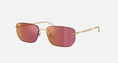 RB3768 Sunglasses in Arista Gold and Dark Brown (56-17) - RB3768