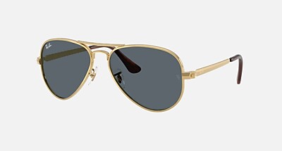 AVIATOR MAX Sunglasses in Arista Gold and Clear Gradient Brown (58