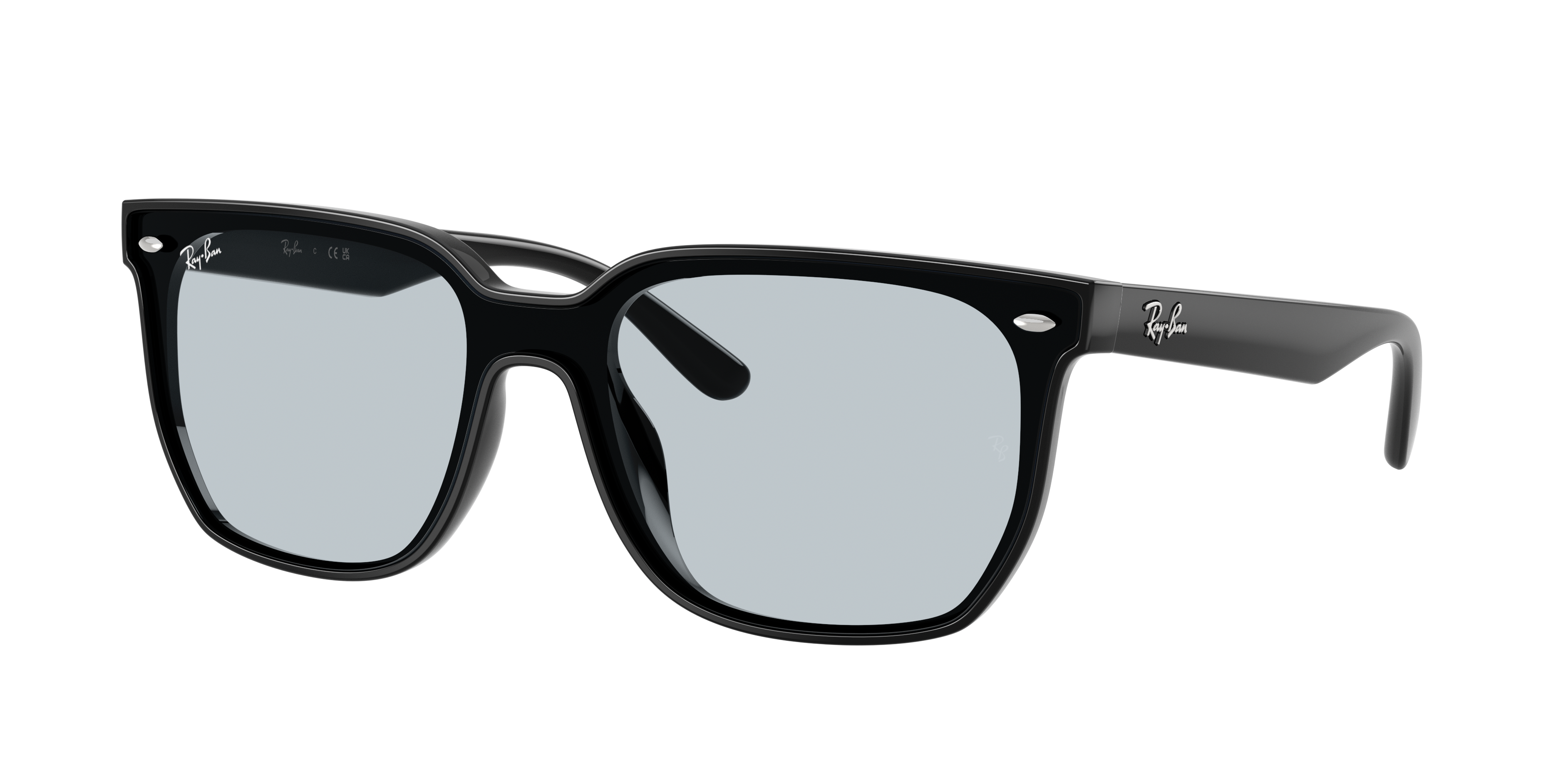 Ray Ban Rb4436d Rb4466d Sunglasses in Polished Black and Light Blue - RB4466D | Ray-Ban®