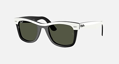 WAYFARER STREET NEAT Sunglasses in Black On Transparent and Clear