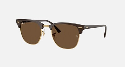 CLUBMASTER CLASSIC Sunglasses in Black On Gold and G-15 Green (49