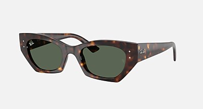 ZENA BIO-BASED Sunglasses in Havana and Dark Green (52-22