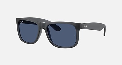 JUSTIN CLASSIC Sunglasses in Transparent Blue and Grey Polarized