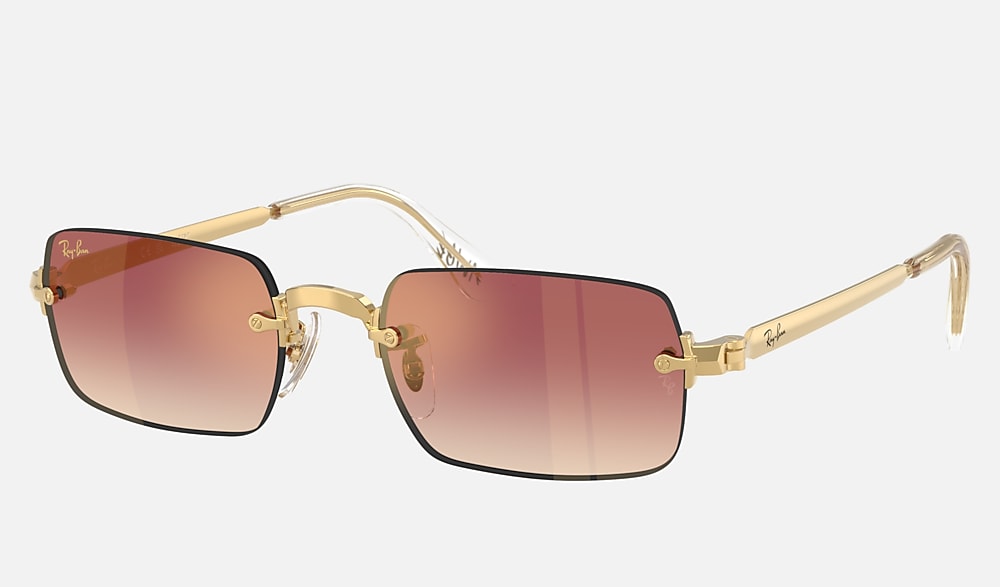 Ray-Ban× A$AP Rocky サングラス RB3928 BY A$AP ROCKY Sunglasses in Arista Gold and Clear Gradient