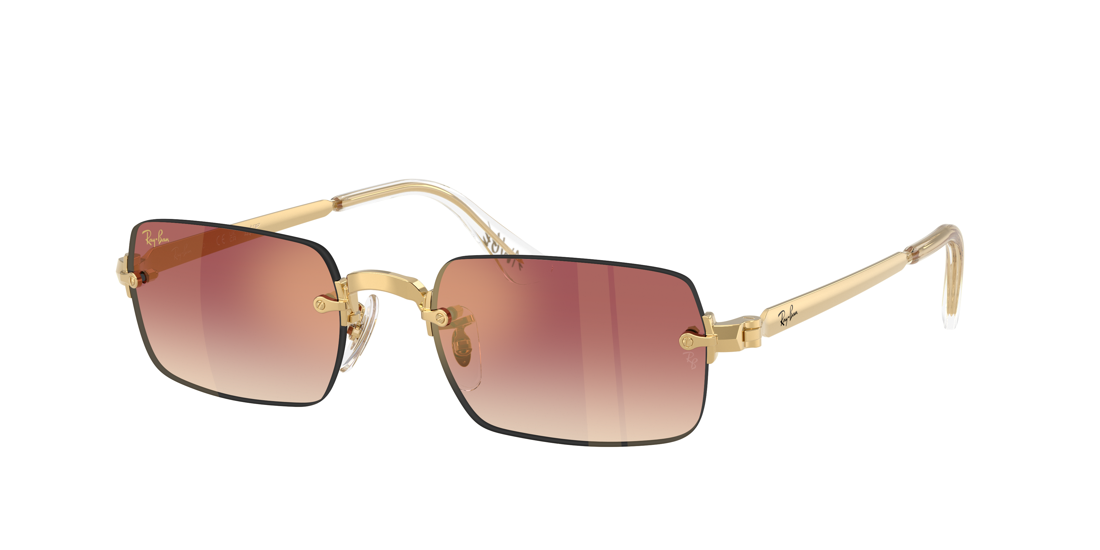 Rb3928 By A$ap Rocky Sunglasses in Polished Arista Gold and Clear