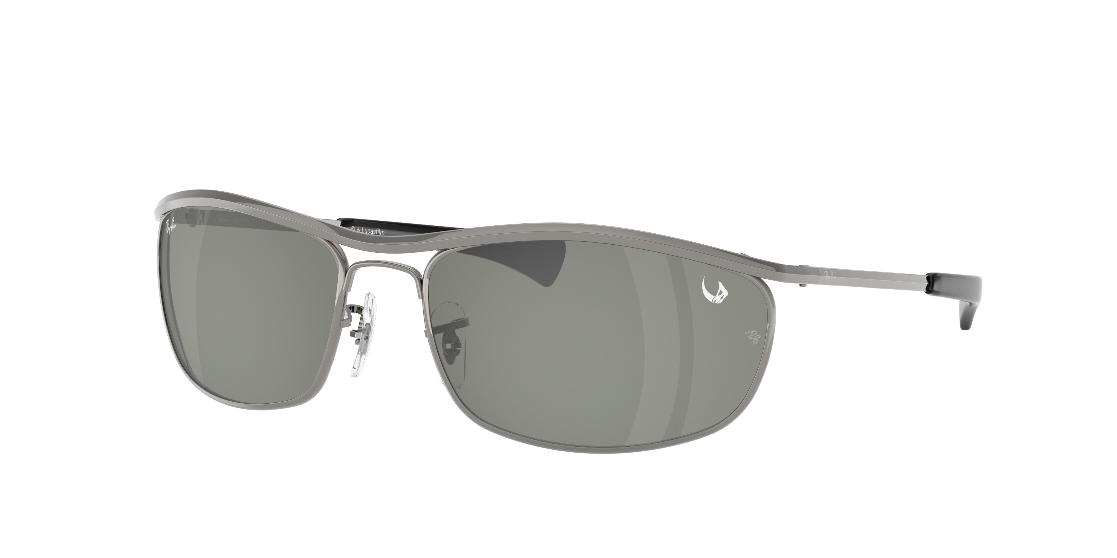 Polished Gunmetal Sunglasses in Green Mirror Silver (62-18) and Ray-ban ...