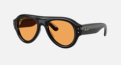 AVIATOR PUFFER Sunglasses in Black and Ultra Black (52-21