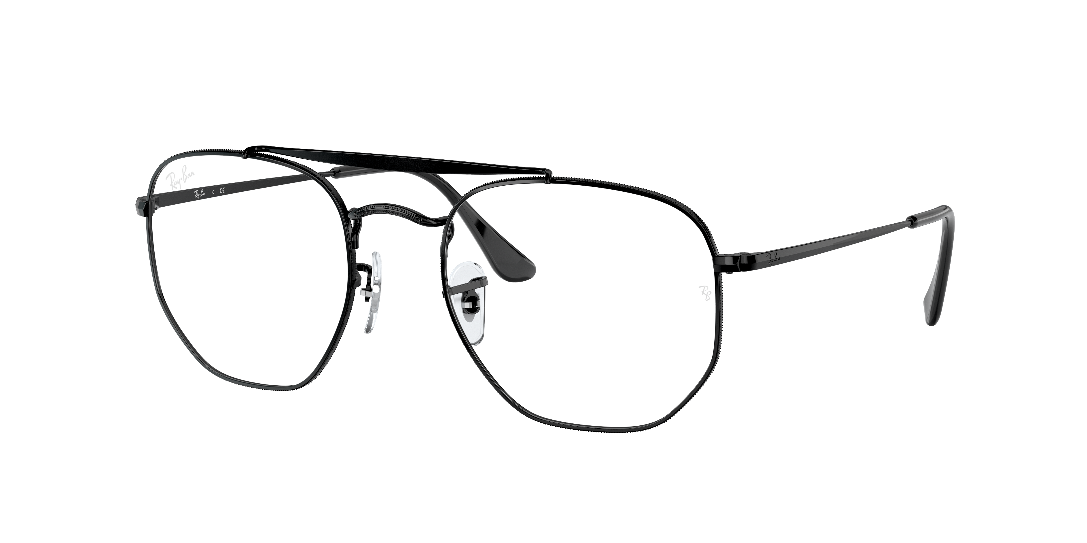 ray ban black metal aviator sunglasses