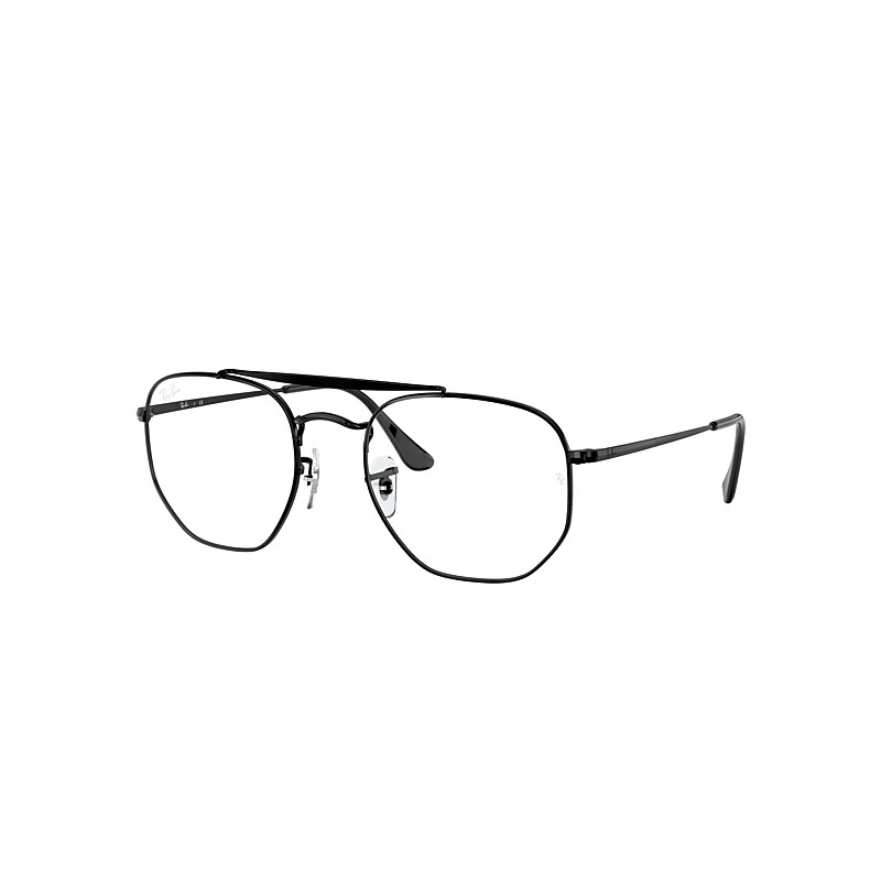 Ray-Ban Marshal Optics Eyeglasses Black Frame Clear Lenses 54-21