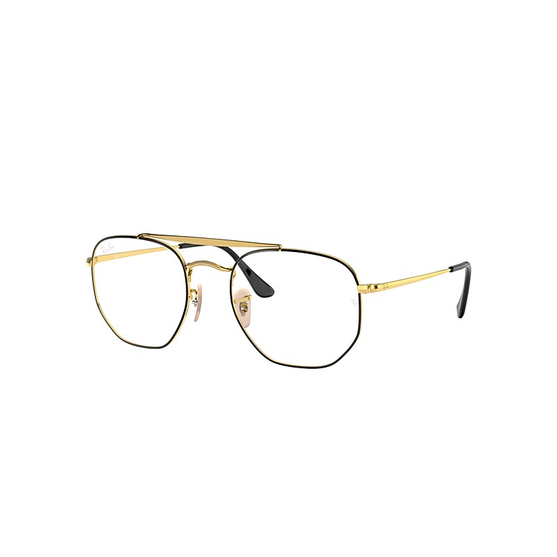 Ray-Ban Marshal Optics Eyeglasses Gold Frame Clear Lenses Polarized 51-21