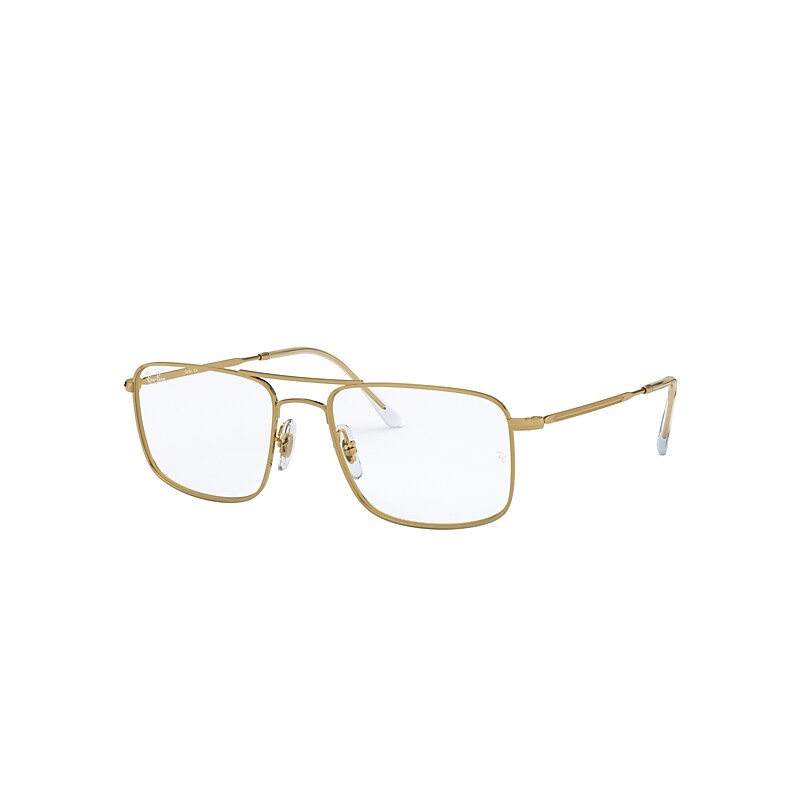 Ray-Ban Rb6434 Eyeglasses Gold Frame Clear Lenses 53-18