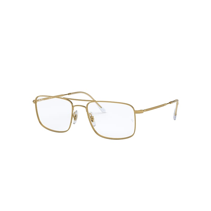 Ray-Ban Rb6434 Eyeglasses Gold Frame Clear Lenses 55-18