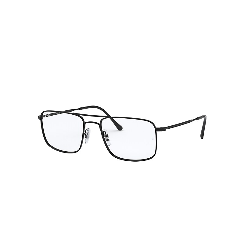 Ray-Ban Rb6434 Optics Eyeglasses Black Frame Clear Lenses Polarized 53-18