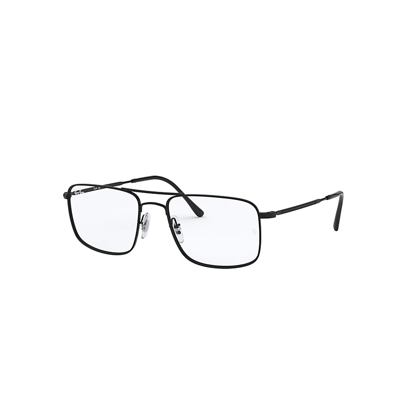 Ray-Ban Rb6434 Optics Eyeglasses Black Frame Clear Lenses Polarized 55-18