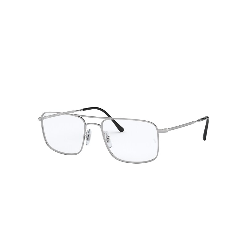 Ray-Ban Rb6434 Optics Eyeglasses Silver Frame Clear Lenses 53-18