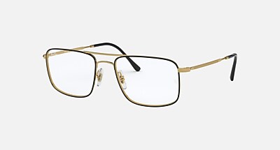 RB6434 OPTICS Eyeglasses with Black On Gold Frame - RB6434