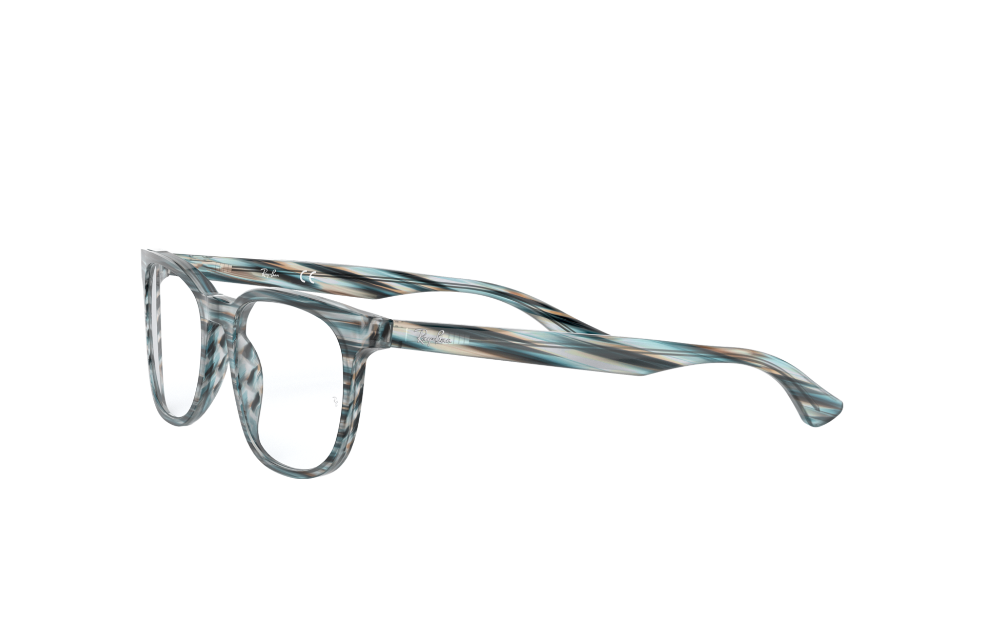 Rb5369 Eyeglasses with Striped Blue and 