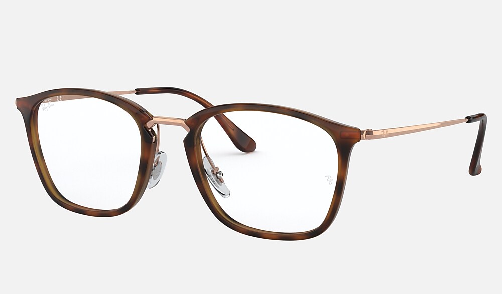 RB7164 Eyeglasses with Striped Havana Frame - RB7164 | Ray-Ban® ASEAN