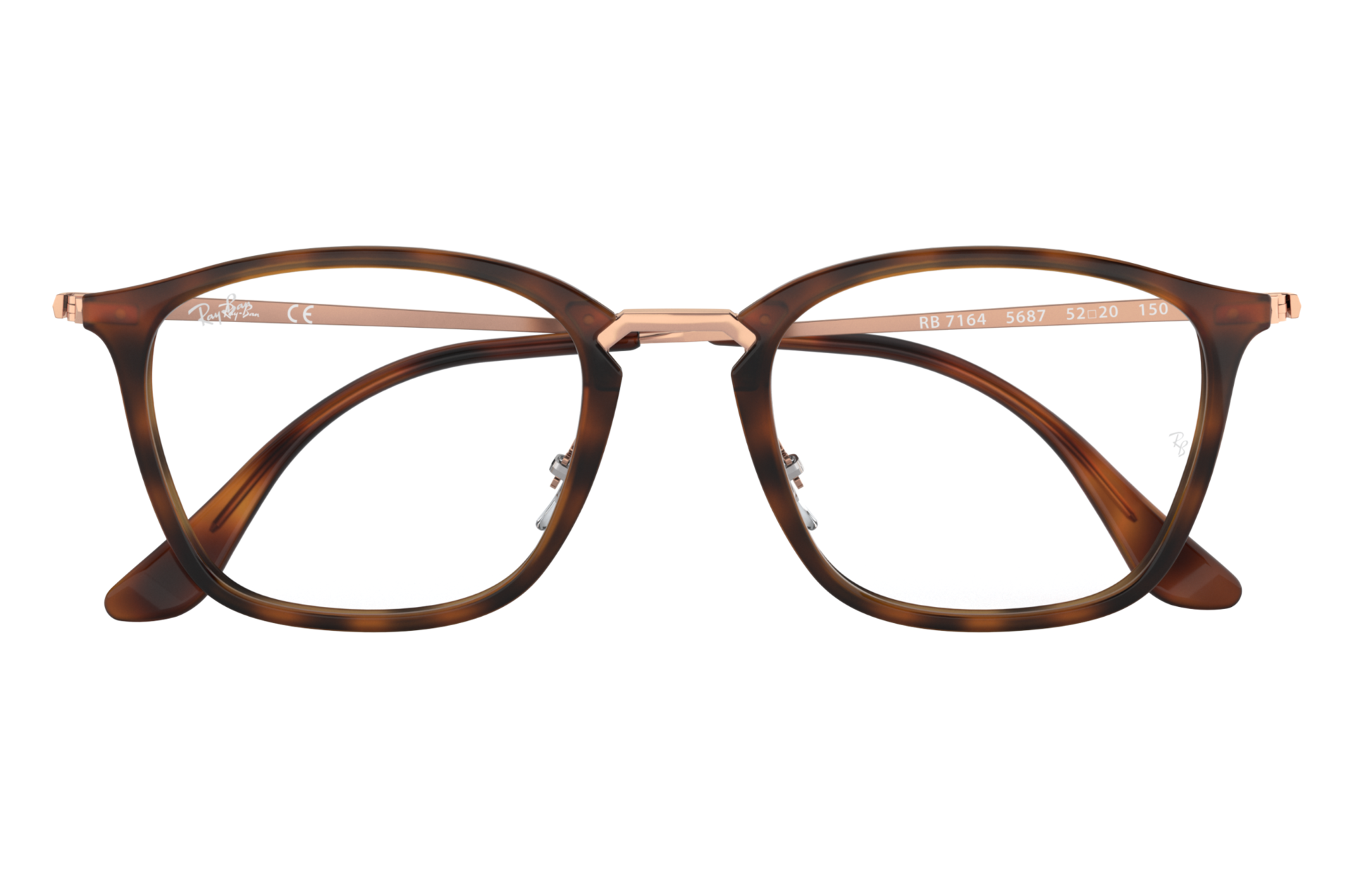 Rb7164 Eyeglasses with Striped Havana 