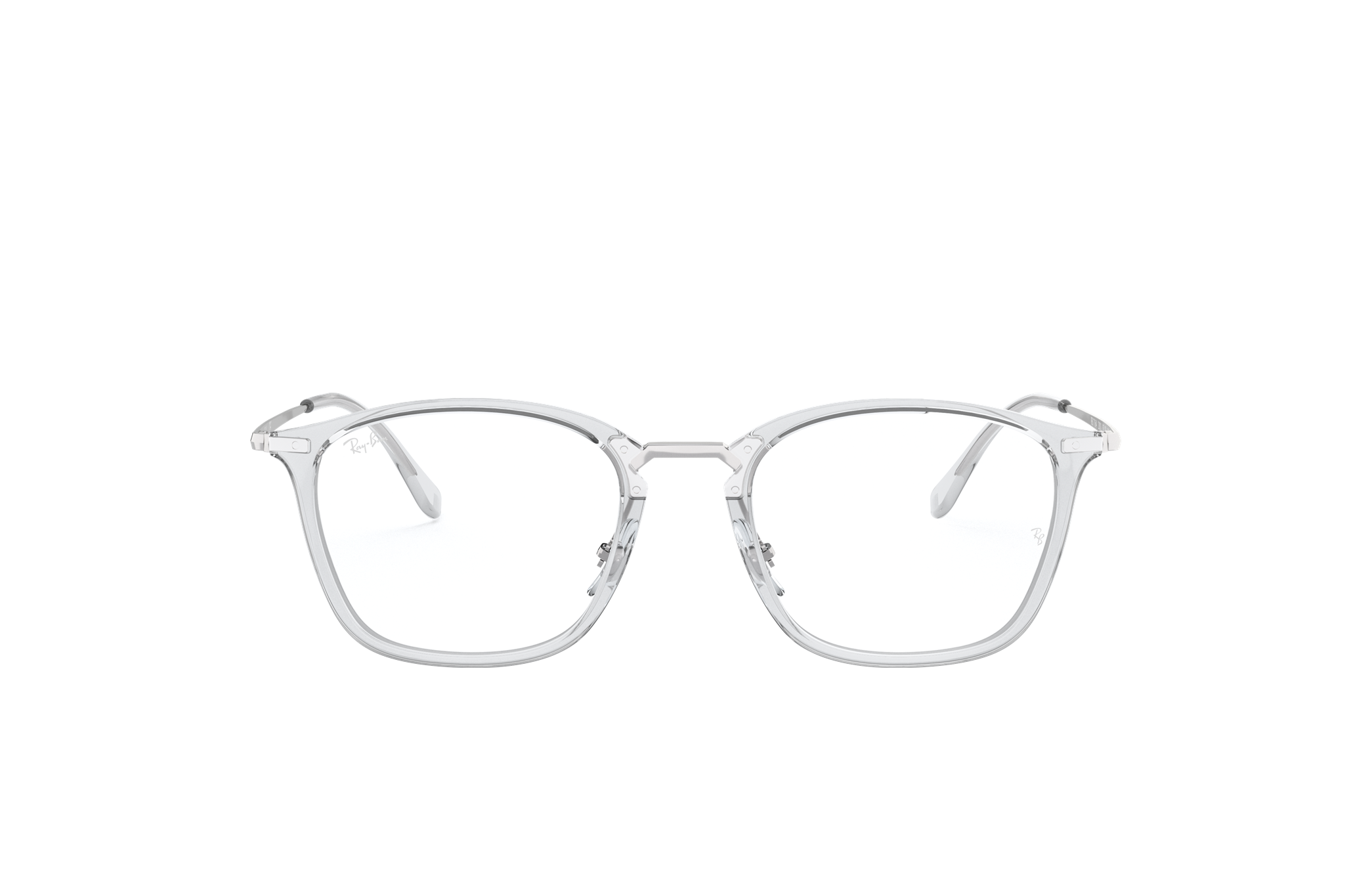 transparent frame glasses ray ban