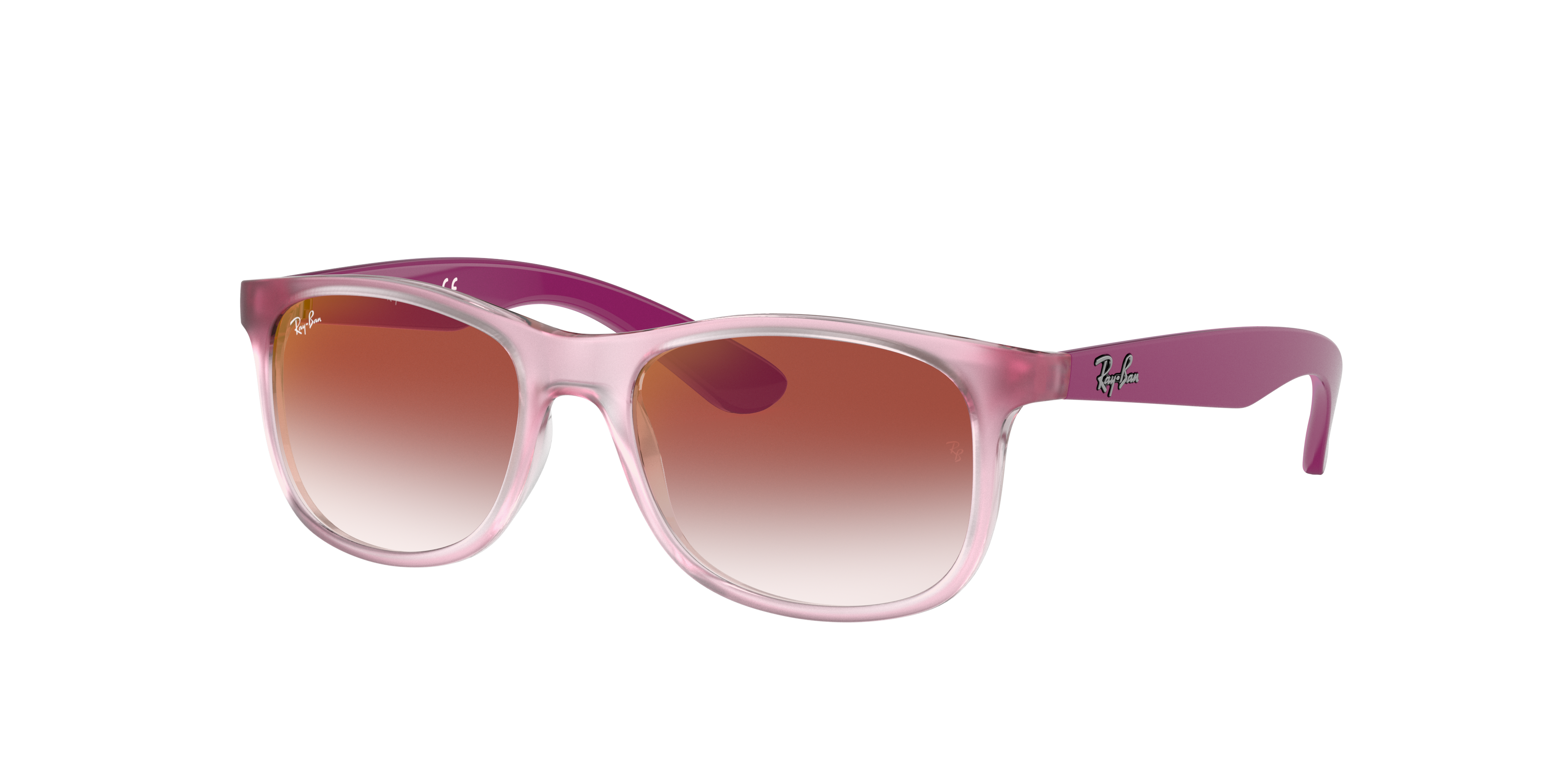 Rb9062s Kids Sunglasses in Transparent Pink and Red | Ray-Ban®