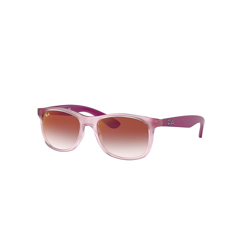 Ray-Ban Junior Rb9062s Kids Sunglasses Pink Frame Red Lenses 48-16