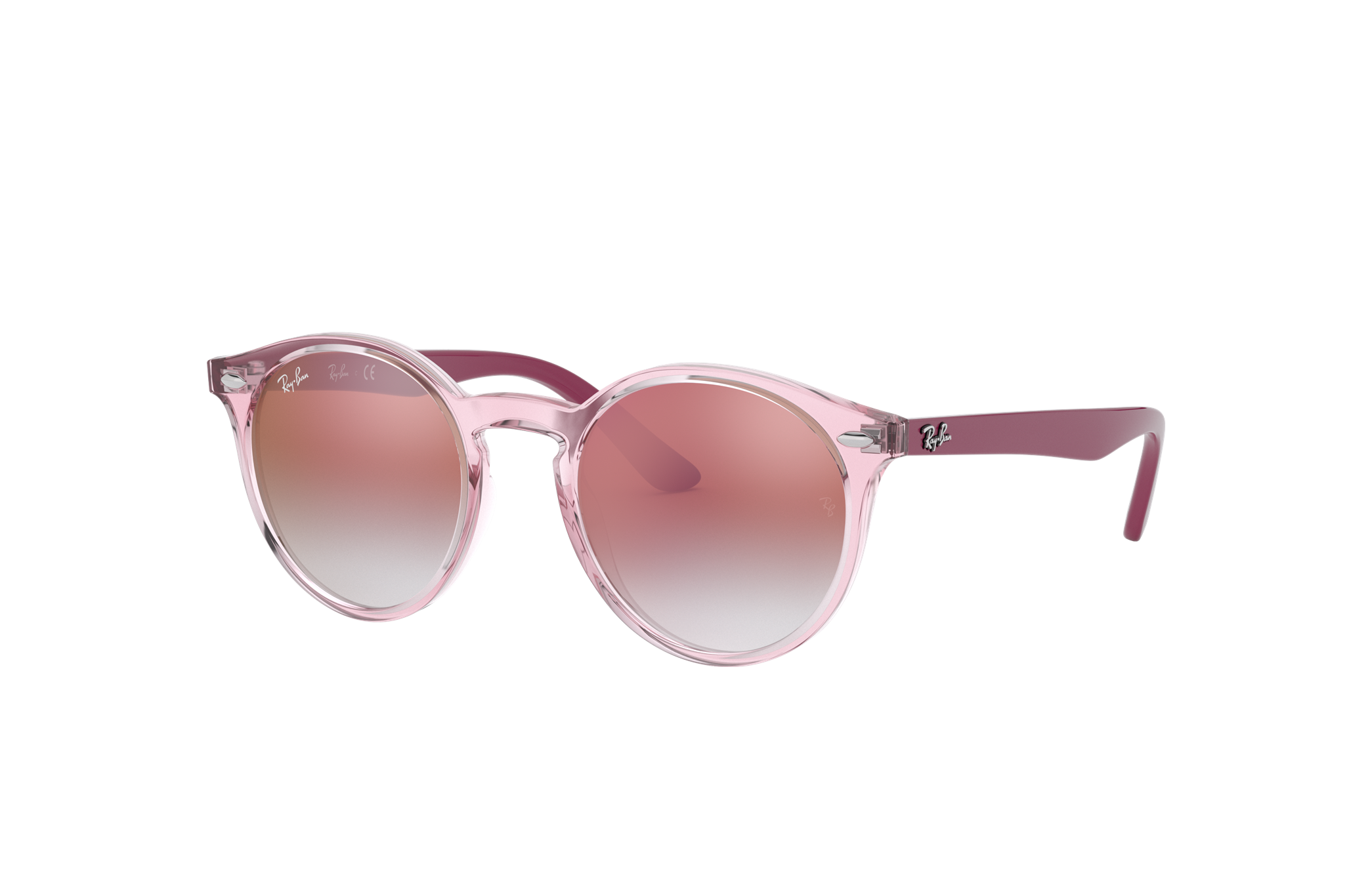 Ray-Ban RB3025 004/77 Aviator Polarized Sunglasses Gunmetal/Blue-Pink  Gradient 55mm