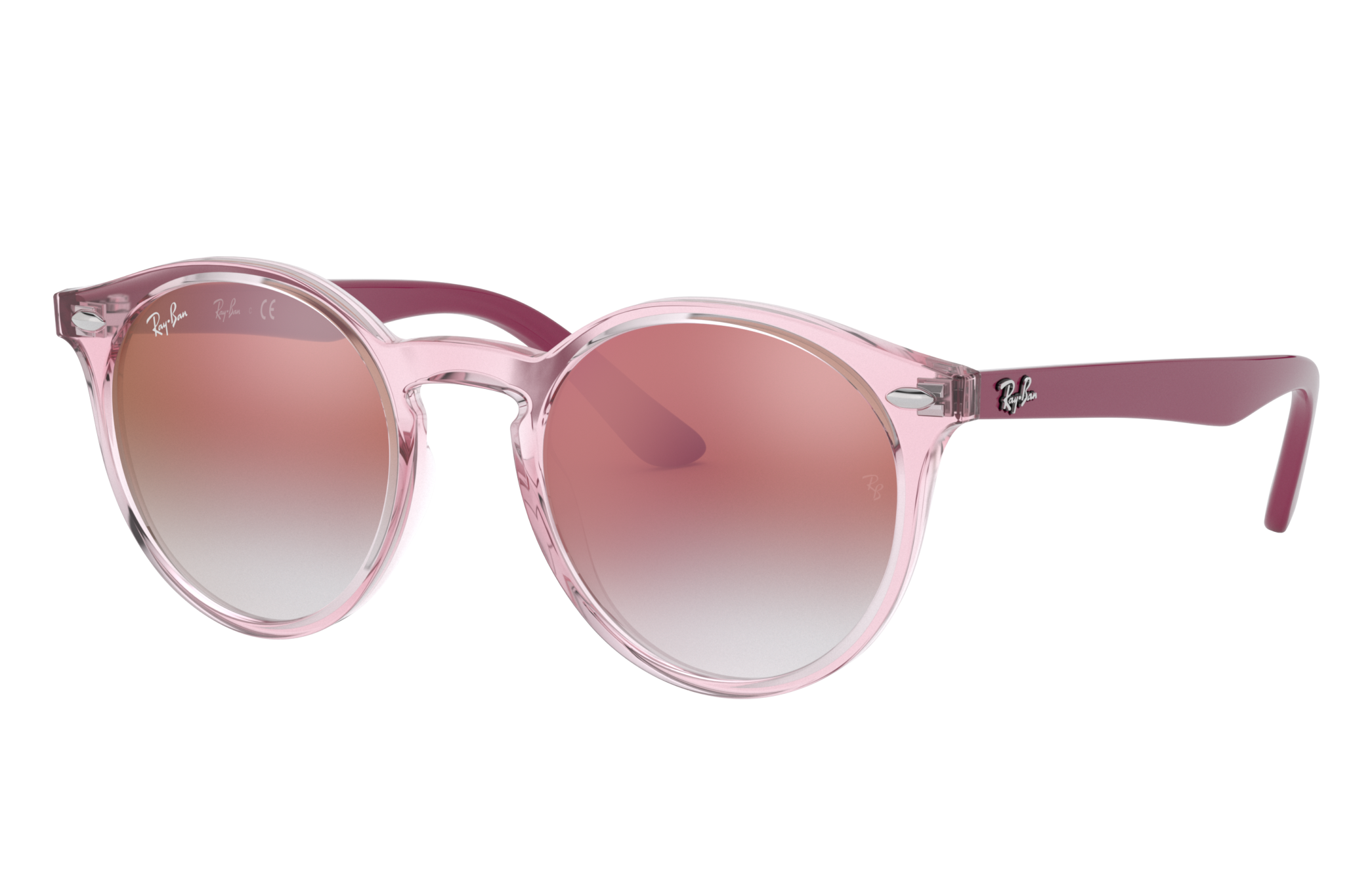 mozaïek Aarzelen Huh Rb9064s Kids Sunglasses in Transparent Pink and Red | Ray-Ban®