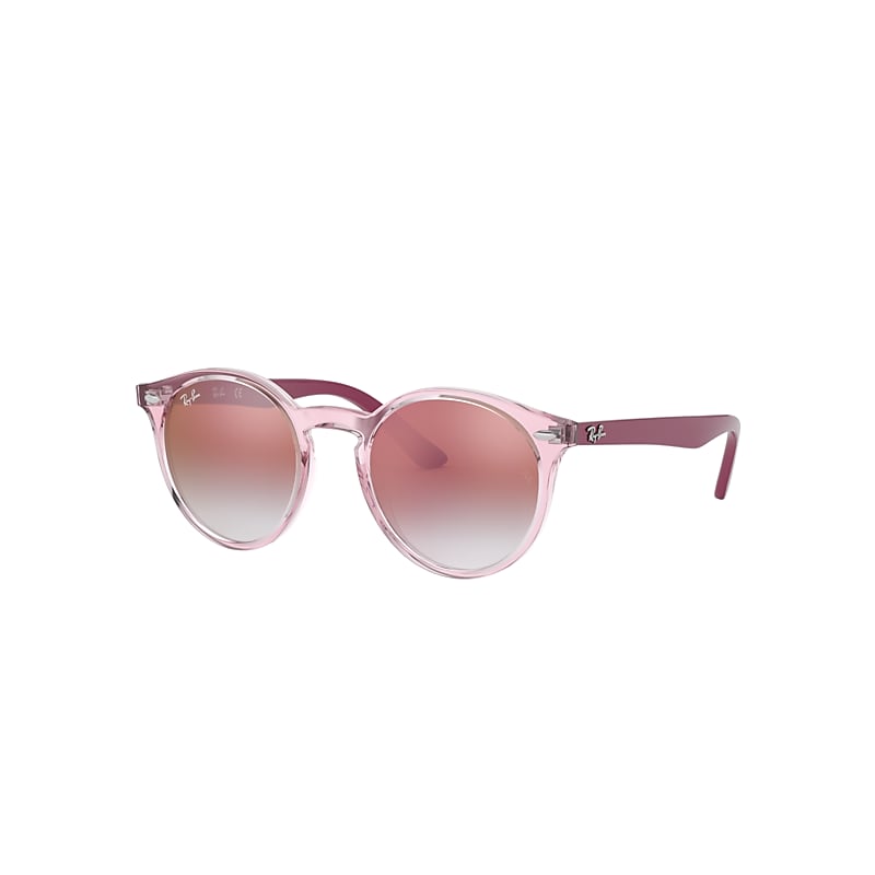 Ray-Ban Rb9064s Kids Sunglasses Pink Frame Red Lenses 44-19