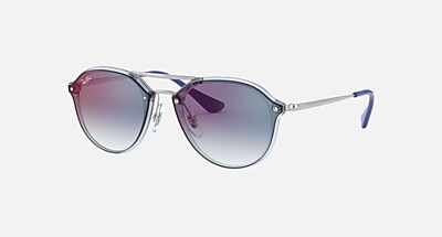 Ray-Ban　レイバン　サングラス　RJ9067SN　ブルーレンズ RB9067S KIDS Sunglasses in Transparent Light Blue and Blue