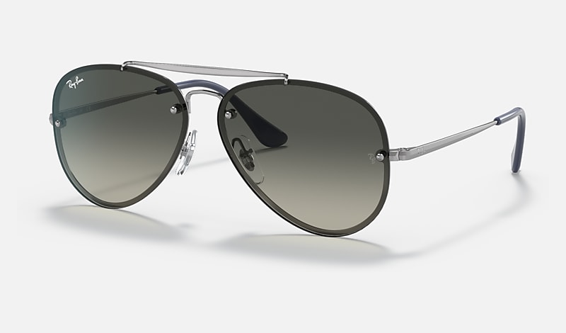 Les lunettes de soleil BLAZE AVIATOR KIDS en Gunmetal et Gris - RB9548SN |  Ray-Ban® FR