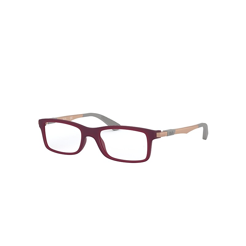 Ray-Ban Junior Rb1588 Optics Kids Eyeglasses Sanding Copper Frame Clear Lenses Polarized 45-16