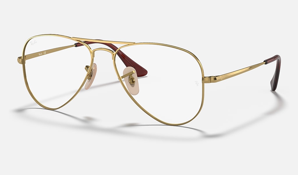 Feat Vermaken Onregelmatigheden Aviator Optics Kids Eyeglasses with Gold Frame | Ray-Ban®