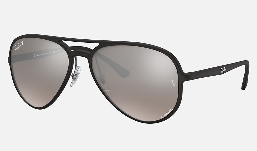 RB4320CH CHROMANCE Sunglasses in Black and Silver - RB4320CH | Ray