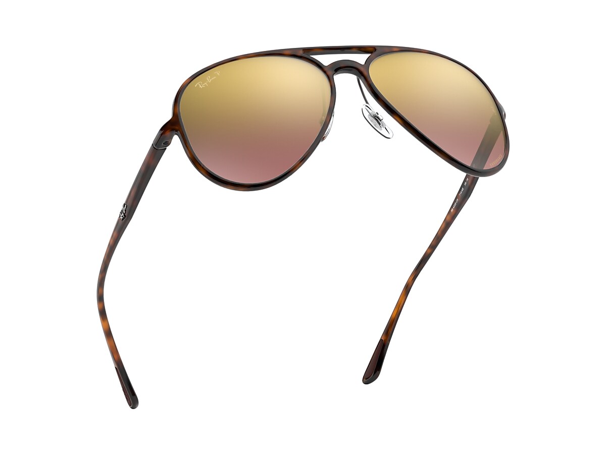 Huddle pouch vene RB4320CH CHROMANCE Sunglasses in Light Havana and Violet - RB4320CH |  Ray-Ban® US